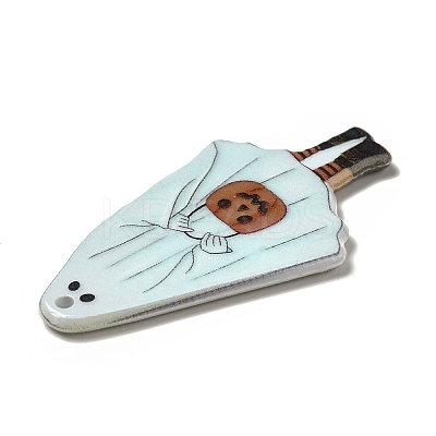 Halloween Printed Acrylic Pendants MACR-G059-03E-1