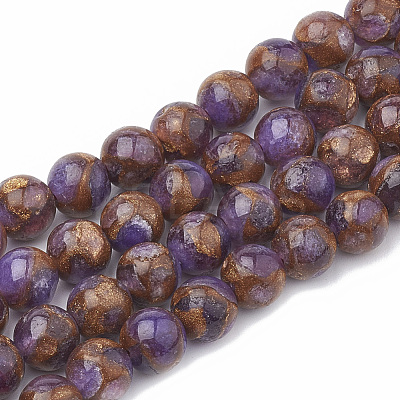 Natural Chalcedony Beads Strands G-S333-8mm-014A-1