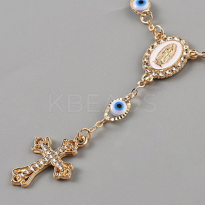 Alloy Evil Eye Link Bracelets BJEW-WH0817-002G-03-1