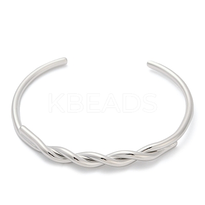 304 Stainless Steel Cuff Bangles for Women BJEW-F497-01P-1
