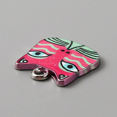 Alloy Enamel Pendants ENAM-CJC0006-52B-1