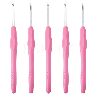 TPR Handle Aluminum Crochet Hook Needles TOOL-TA0001-13E-1