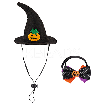 Polyester Pet Hat & Ties AJEW-WH0453-39-1