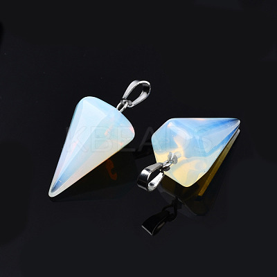 Cone/Spike/Pendulum Opal Stone Pendants X-G-R278-85-1