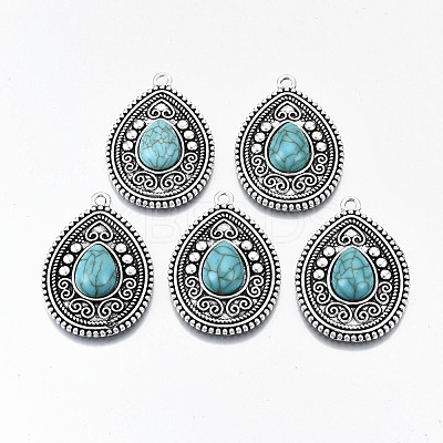 Tibetan Style Alloy Pendants PALLOY-N155-44-NR-1