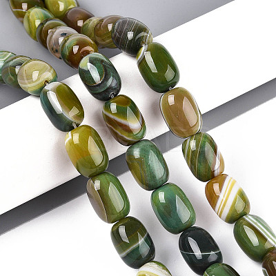 Natural Agate Beads Strands G-N356-02A-05-1