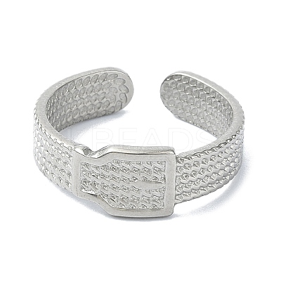 304 Stainless Steel Cuff Rings RJEW-M019-16P-1