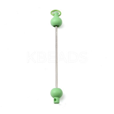 Plastic Beadable Keychain Bar for Jewelry Making DIY Crafts AJEW-C040-01D-1