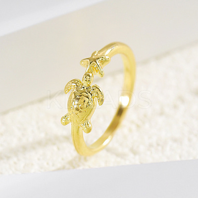 Brass Cuff Open Rings for Women WG48137-02-1