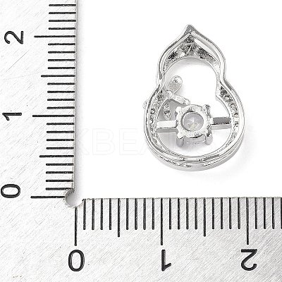 Brass Micro Pave Cubic Zirconia Pendants KK-D357-17A-P-1