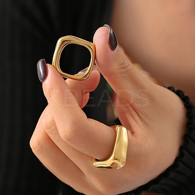 304 Stainless Steel Finger Rings for Women RJEW-Z086-02G-1