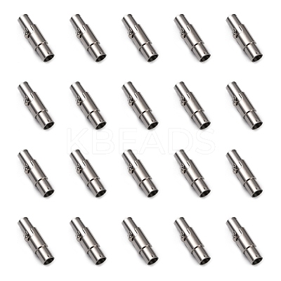Tarnish Resistant Smooth 304 Stainless Steel Locking Tube Magnetic Clasps LS-STAS-H019-5-1