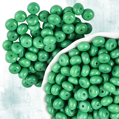200Pcs Opaque Baking Paint Glass Seed Beads SEED-PA0001-01C-1