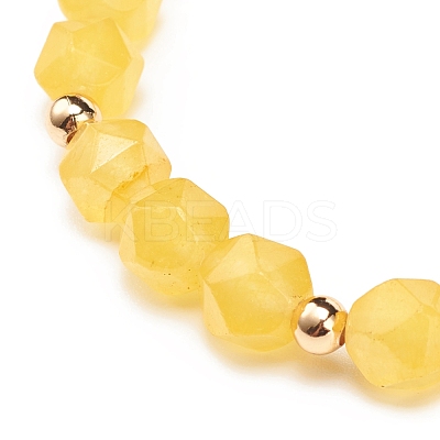 Natural Jade Stretch Bracelet BJEW-JB08525-04-1
