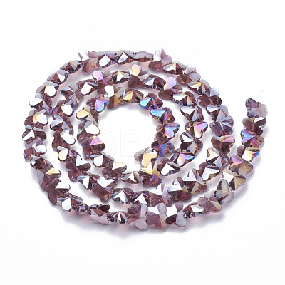 Electroplate Glass Beads EGLA-Q091-14mm-B04-1