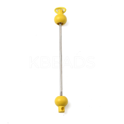 Plastic Beadable Keychain Bar for Jewelry Making DIY Crafts AJEW-C040-01G-1