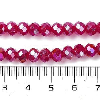 Baking Electroplate Glass Beads Strands X1-DGLA-A039-J10mm-B02-1