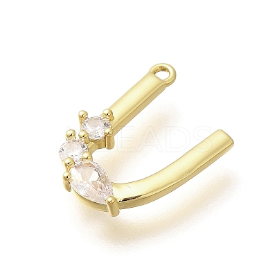 Brass Micro Pave Cubic Zirconia Pendants LS-KK-M310-01G-21-1