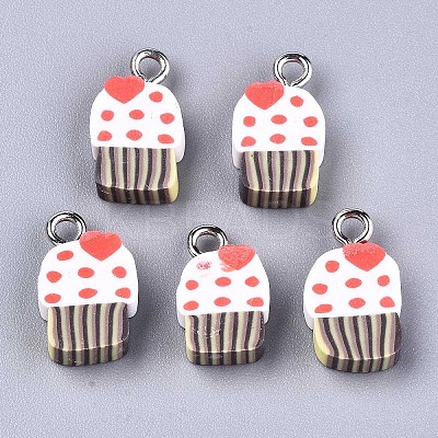 Handmade Polymer Clay Charms X-CLAY-T016-61-1
