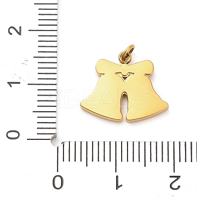 304 Stainless Steel Rhinestone Pendants FIND-I062-01G-04-1