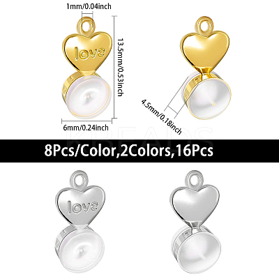 16Pcs 2 Colors Silicone Ear Nuts KK-CA0002-50-1