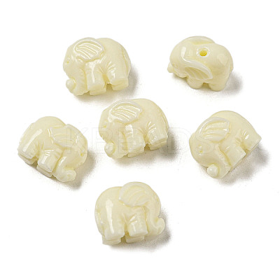 Opaque Resin Animal Beads RESI-H158-01-1