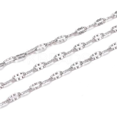 Tarnish Resistant 304 Stainless Steel Cable Chains CHS-K001-87-1