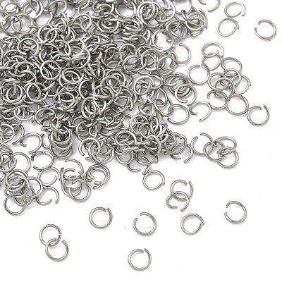 Tarnish Resistant 304 Stainless Steel Open Jump Rings STAS-E066-01-3mm-1