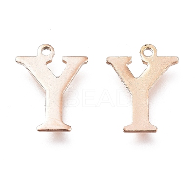 PVD Vacuum Plating  304 Stainless Steel Charms STAS-H112-Y-RG-1