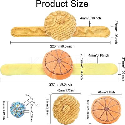 2Pcs Cloth Wrist Needle Cushions DIY-CA0004-92-1