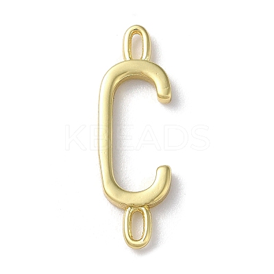 Rack Plating Brass Connector Charms KK-P245-07G-C-1