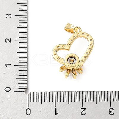 Brass Micro Pave Cubic Zirconia Rotating Pendants LS-KK-M323-01C-G-1