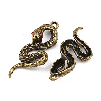 Alloy Burgundy Rhinestone Big Pendants AL-CBA2376-32AB-1
