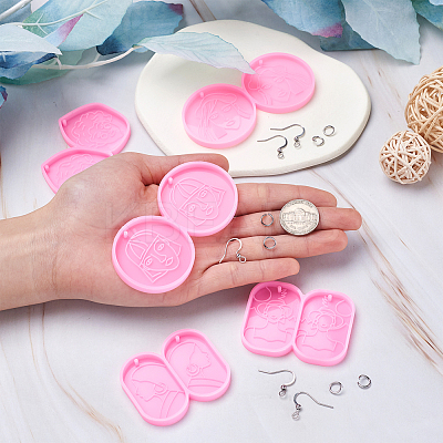 110Pcs Food Grade Pendant Silicone Molds DIY-CW0001-26-1