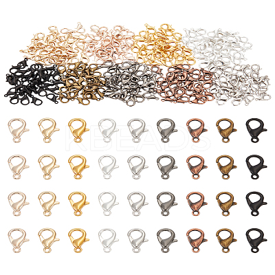 270pcs 9 Colors Zinc Alloy Lobster Claw Clasps FIND-LP0002-03-1
