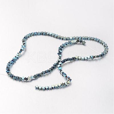 Electroplate Non-magnetic Synthetic Hematite Bead Strands G-F300-24A-07-1