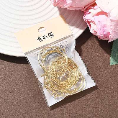 SHEGRACE Brass Hoop Earring Findings XGRPCH280-218G-1