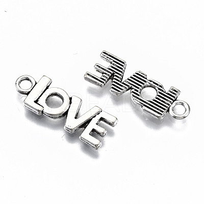 Tibetan Style Alloy Pendants TIBEP-N009-053AS-RS-1