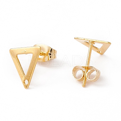 201 Stainless Steel Stud Earring Findings with Hole LS-X-EJEW-A071-29G-1