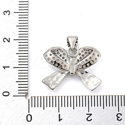 Brass Micro Pave Clear Cubic Zirconia Pendants FIND-Z044-05P-1
