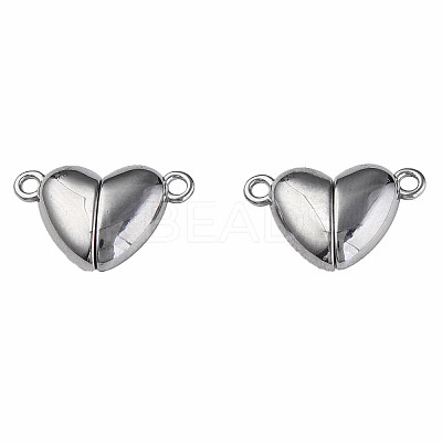 Non-Tarnish 304 Stainless Steel Magnetic Clasps X-STAS-N087-55-55P-1