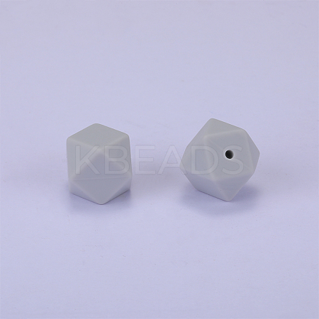 Hexagonal Silicone Focal Beads SI-JX0020A-83-1