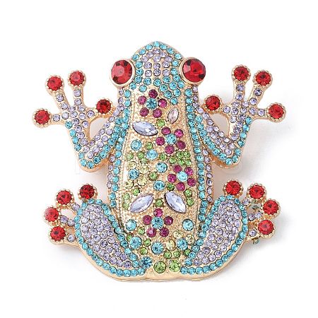 Gunmetal Zinc Alloy Rhinestone Brooches JEWB-Z036-02G-1