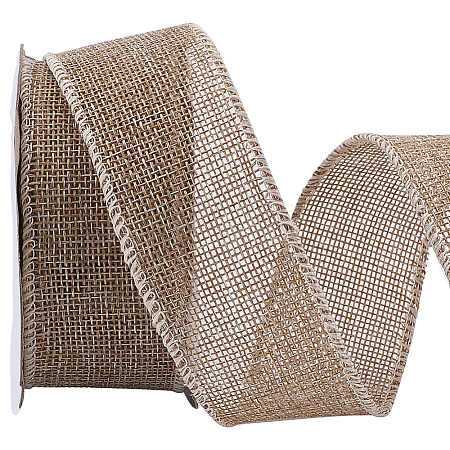 Burlap Ribbons For Craft Making OCOR-WH20012-22E-1