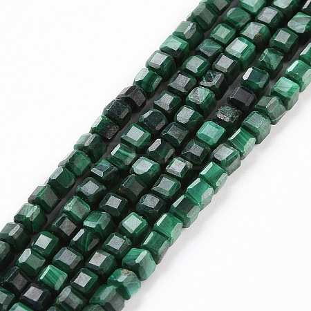 Natural Malachite Beads Strands G-C009-B24-1
