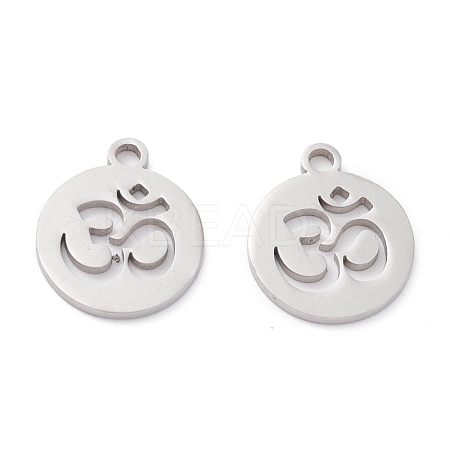Non-Tarnish 201 Stainless Steel Pendants STAS-D451-25P-1