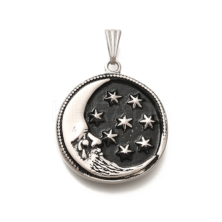 304 Stainless Steel Pendants STAS-Z110-22AS-1