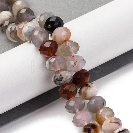 Natural Cherry Blossom Agate Beads Strands G-K380-A42-03-1