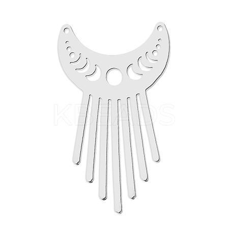 Non-Tarnish 201 Stainless Steel Pendant Links STAS-S105-LA788-1-1