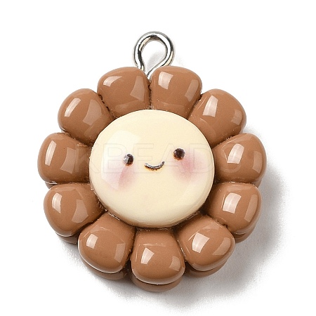 Opaque Resin Pendants RESI-C037-01A-1